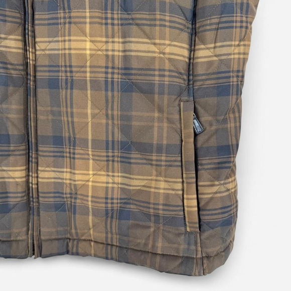 Ralph Lauren vintage plaid vest Size XL Black Yellow Quilted - Picture 4 of 7